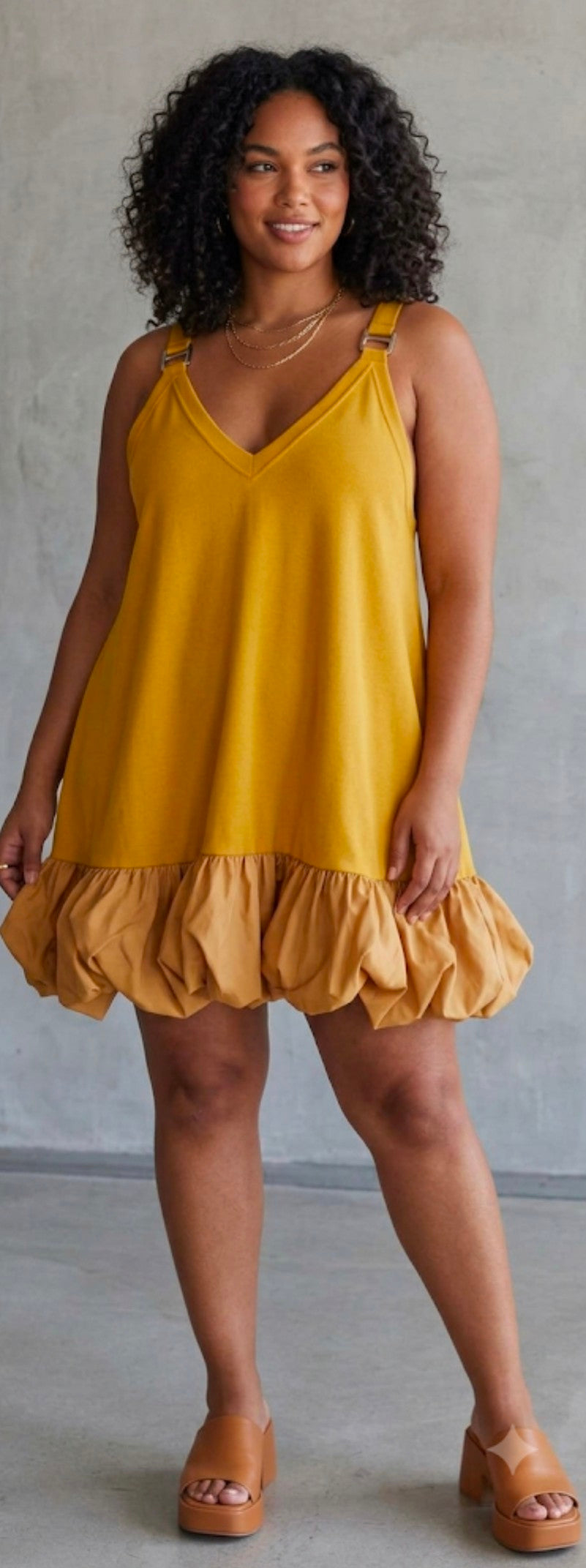 The Petal Puff-  Bubble Hem Dress