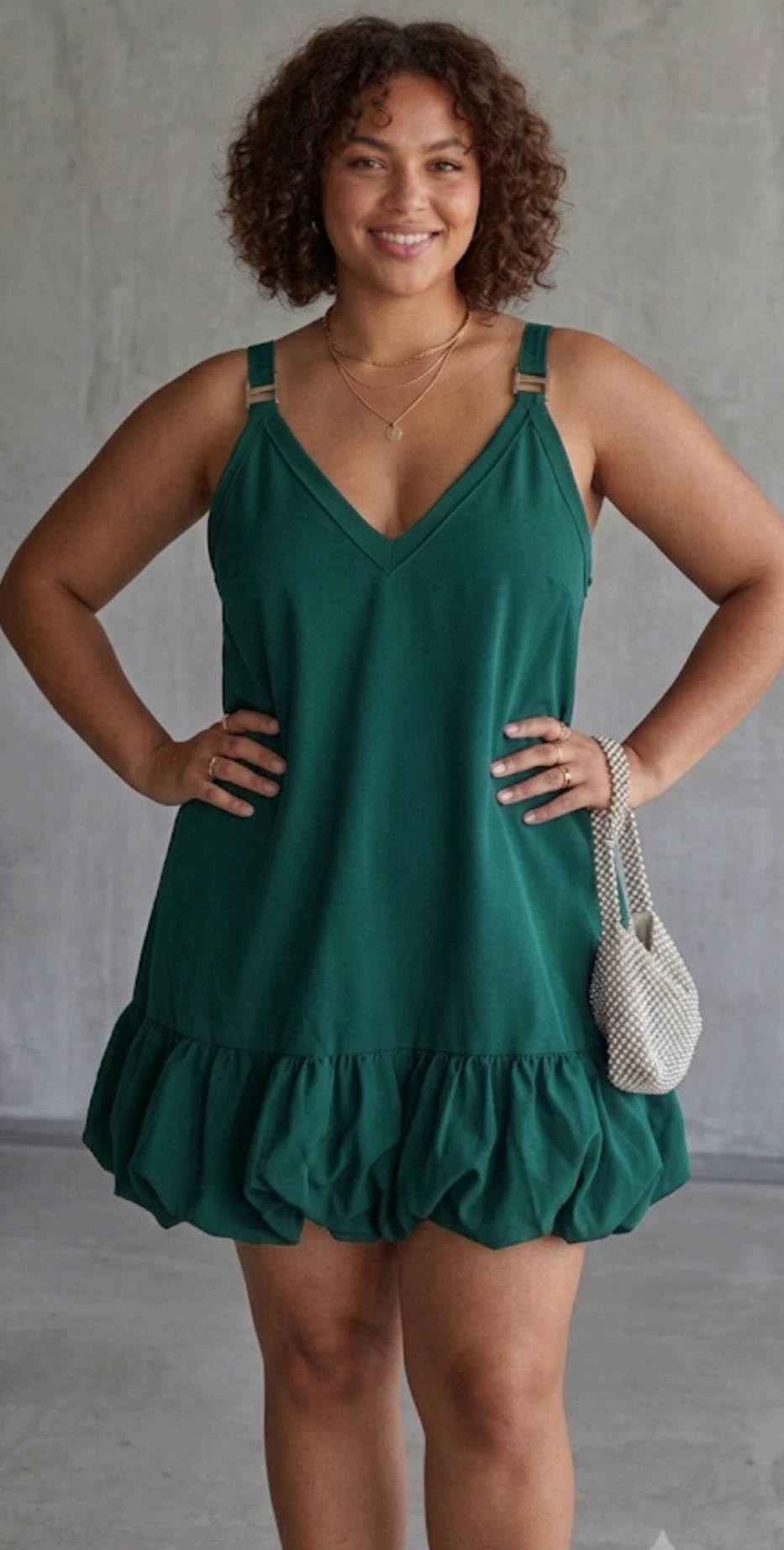 The Petal Puff-  Bubble Hem Dress