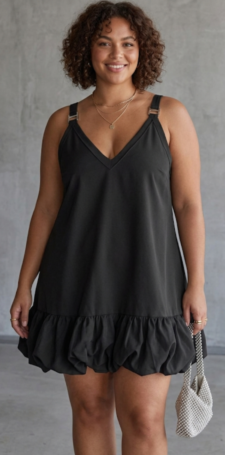 The Petal Puff-  Bubble Hem Dress