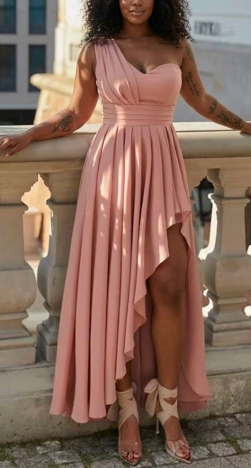 Asymmetrical Hen Dress