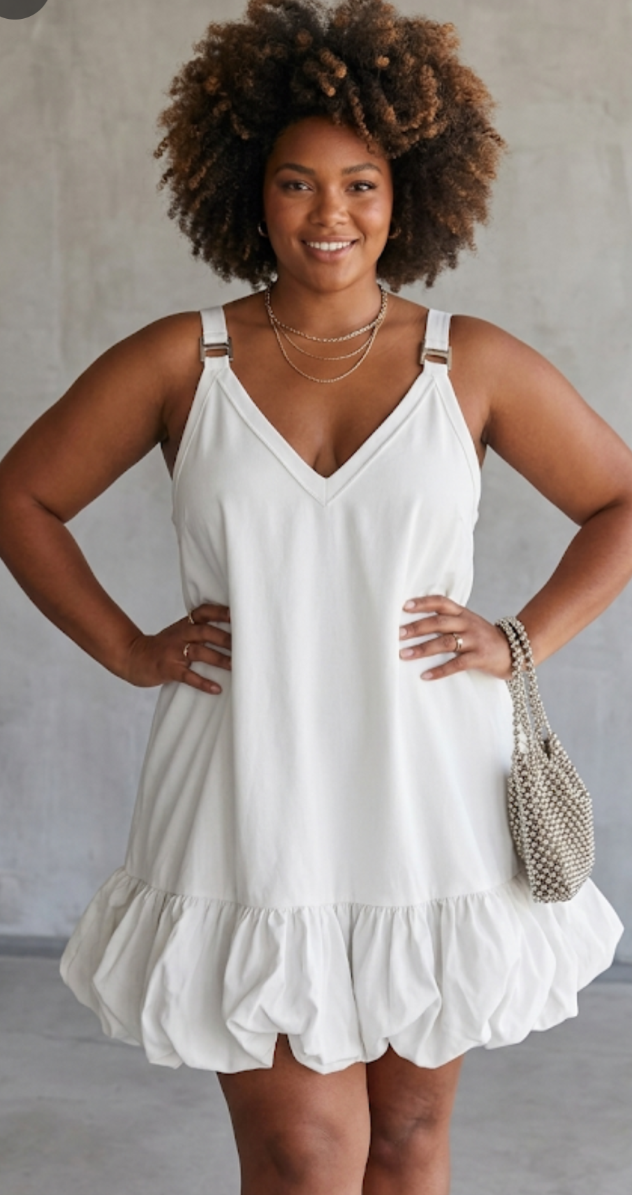 The Petal Puff-  Bubble Hem Dress